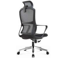 Кресло SitUp POINT BLACK chrome (сетка Black/ Black)
