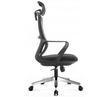 Кресло SitUp POINT BLACK chrome (сетка Black/ Black)