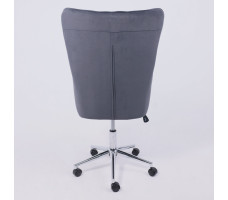 Кресло BELLA (Белла) XL Chrome Kiton 713 Graphite велюр/графит
