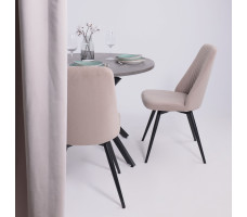 Стул ЛОТУС R 360 латте Brendy 04/черный