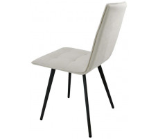 Стул  Гальваник Рица лофт Catania Ivory / черный