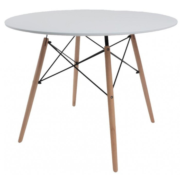 Стол Akshome TASK, ф1000*750 белый