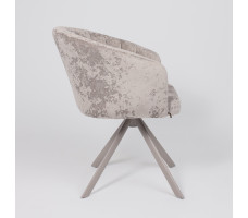 Стул поворотный SHELLY-R 360 m04 GREY BEIGE LUX/капучино