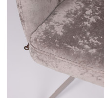 Стул поворотный SHELLY-R 360 m04 GREY BEIGE LUX/капучино