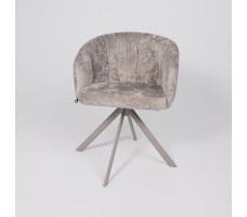 Стул поворотный SHELLY-R 360 m04 GREY BEIGE LUX/капучино