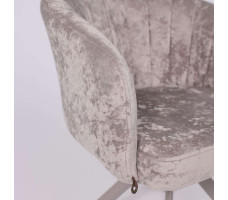 Стул поворотный SHELLY-R 360 m04 GREY BEIGE LUX/капучино
