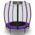 Батут с защитной сеткой Calviano 140 см - 4,5ft OUTSIDE master purple (фиолетовый)