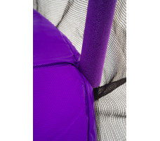 Батут с защитной сеткой Calviano 140 см - 4,5ft OUTSIDE master purple (фиолетовый)