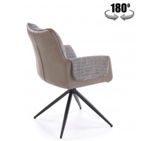 Стул поворотный Halmar K579 серый/черный