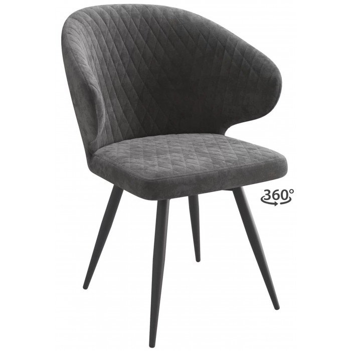 Стул поворотный Rob-R1 b28 antracite lux/черный
