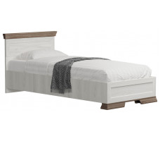 Кровать Marselle LOZ90х200 М 90*200 ясень снежный/дуб сонома темный (с металлическим основанием)