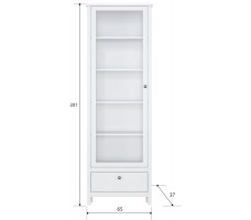 Шкаф Ewa REG1W1S/65 65*37*201 белый