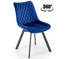 Стул поворотный Halmar K520 синий/черный