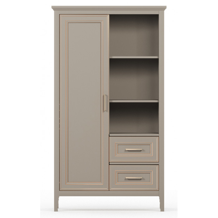 Шкаф Classic REG1D2S 95*40.5*170 глиняный серый