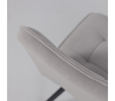Стул Rom D b20 SILVER LUX/черный