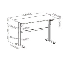 Стол с регулируемой высотой Electric Full Desk L