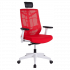 Кресло CHAIR MEISTER NATURE II SLIDER (с подголовником) красный/каркас белый