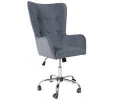 Кресло BELLA (Белла) XL Kiton 713 Graphite велюр/графит