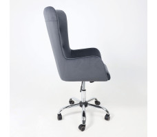 Кресло BELLA (Белла) XL Kiton 713 Graphite велюр/графит