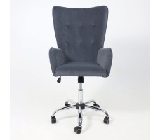 Кресло BELLA (Белла) XL Kiton 713 Graphite велюр/графит