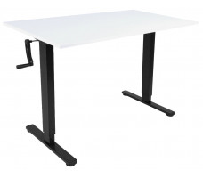 Стол с регулируемой высотой Manual Desk Light Black 120*65*1,8 см