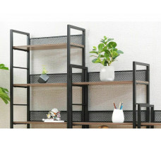 Стеллаж SIGNAL RAW R6 60*28*187 дуб/черный