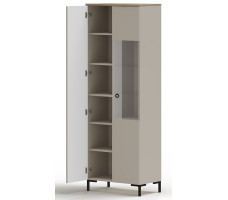 Шкаф Domenica REG1D1W 70*41*199 глиняный серый (с подсветкой)