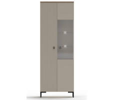 Шкаф Domenica REG1D1W 70*41*199 глиняный серый (с подсветкой)