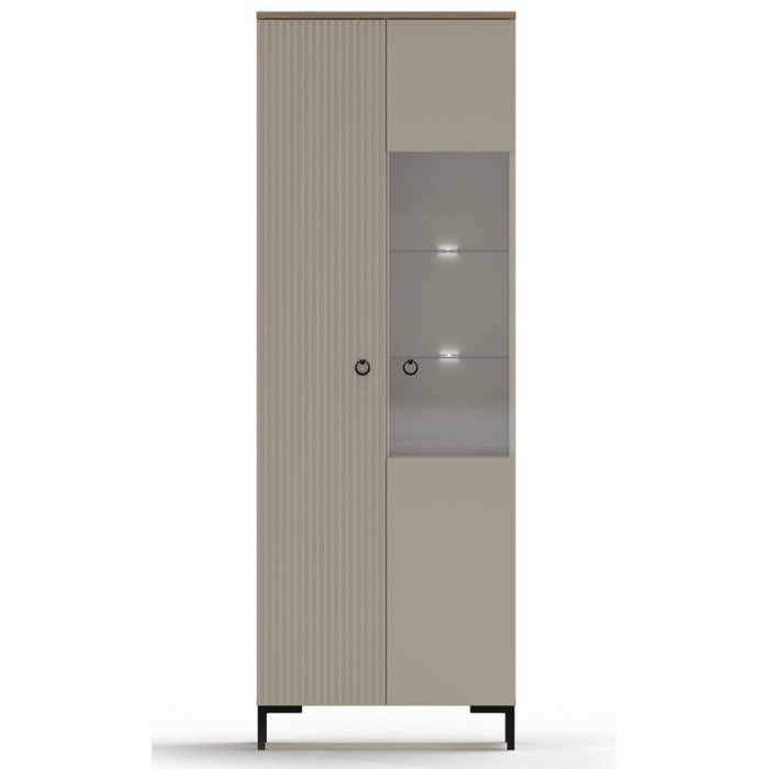 Шкаф Domenica REG1D1W 70*41*199 глиняный серый (с подсветкой)