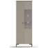 Шкаф Domenica REG1D1W 70*41*199 глиняный серый (с подсветкой)