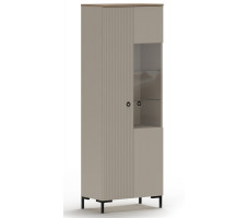 Шкаф Domenica REG1D1W 70*41*199 глиняный серый (с подсветкой)