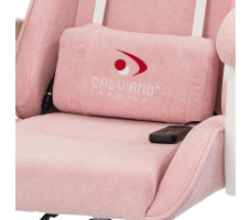 Вибромассажное кресло Calviano Amarone Pink plush ткань розовый