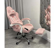 Вибромассажное кресло Calviano Amarone Pink plush ткань розовый