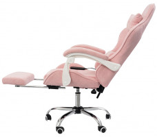 Вибромассажное кресло Calviano Amarone Pink plush ткань розовый
