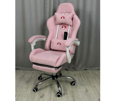 Вибромассажное кресло Calviano Amarone Pink plush ткань розовый
