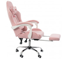 Вибромассажное кресло Calviano Amarone Pink plush ткань розовый