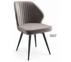 Стул поворотный Michael-R1 360 d05 cappuccino lux/черный