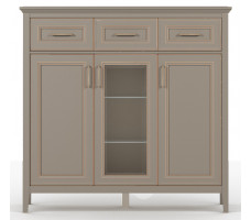 Тумба Classic KOM1W2D3S 136*40,5*133 глиняный серый