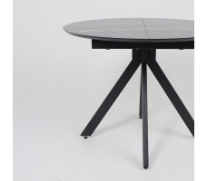 Стол AV 1107 HPL+МДФ 1000(1350)*750 черный тунис/черный