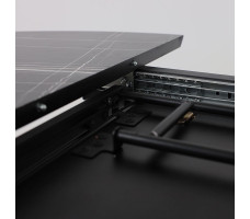 Стол AV 1107 HPL+МДФ 1000(1350)*750 черный тунис/черный