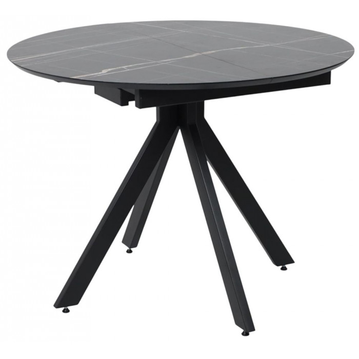 Стол AV 1107 HPL+МДФ 1000(1350)*750 черный тунис/черный