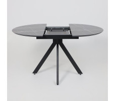 Стол AV 1107 HPL+МДФ 1000(1350)*750 черный тунис/черный