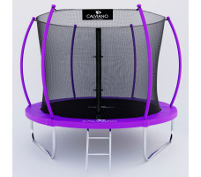Батут с защитной сеткой Calviano 252 см - 8ft Inside master purple (фиолетовый)