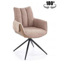 Стул поворотный Halmar K579 коричневый/черный
