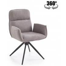 Стул поворотный Halmar K574 серый/черный