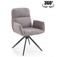Стул поворотный Halmar K574 серый/черный