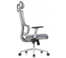 Кресло SitUp APHRODITE Chrome (сетка Gray/экокожа Gray)