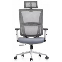 Кресло SitUp APHRODITE Chrome (сетка Gray/экокожа Gray)