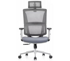 Кресло SitUp APHRODITE Chrome (сетка Gray/экокожа Gray)