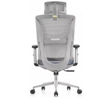 Кресло SitUp APHRODITE Chrome (сетка Gray/экокожа Gray)